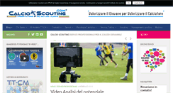 Desktop Screenshot of calcioscouting.com